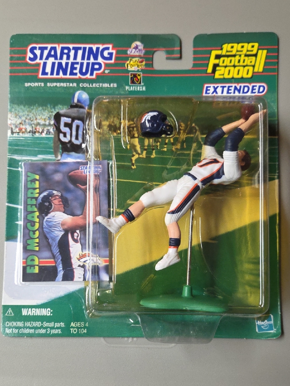 Starting Lineup Ed McCaffrey Action Figure - White & Navy